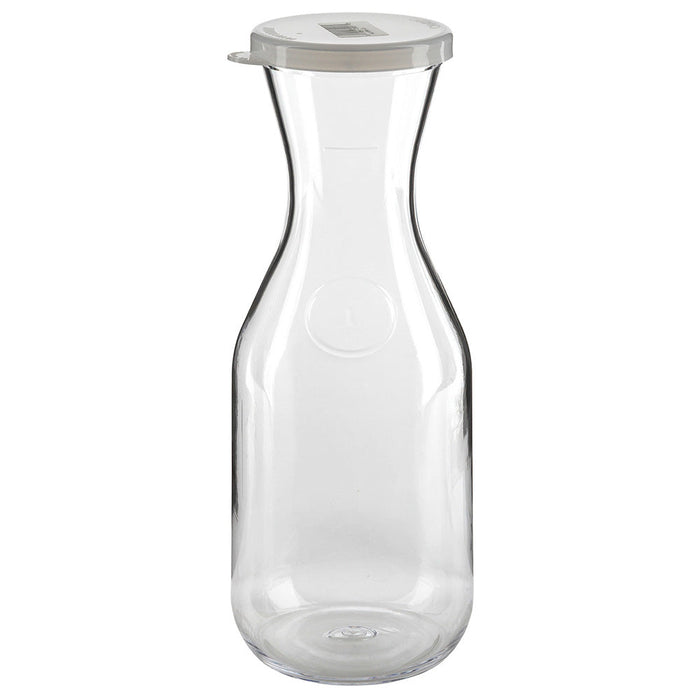 Cambro WW1000CW135 - Camliter Plastic Carafe with Lid - 1 Liter - Clear