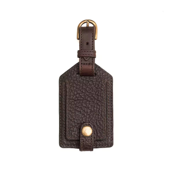 Campaign Leather Luggage Tag, Custom