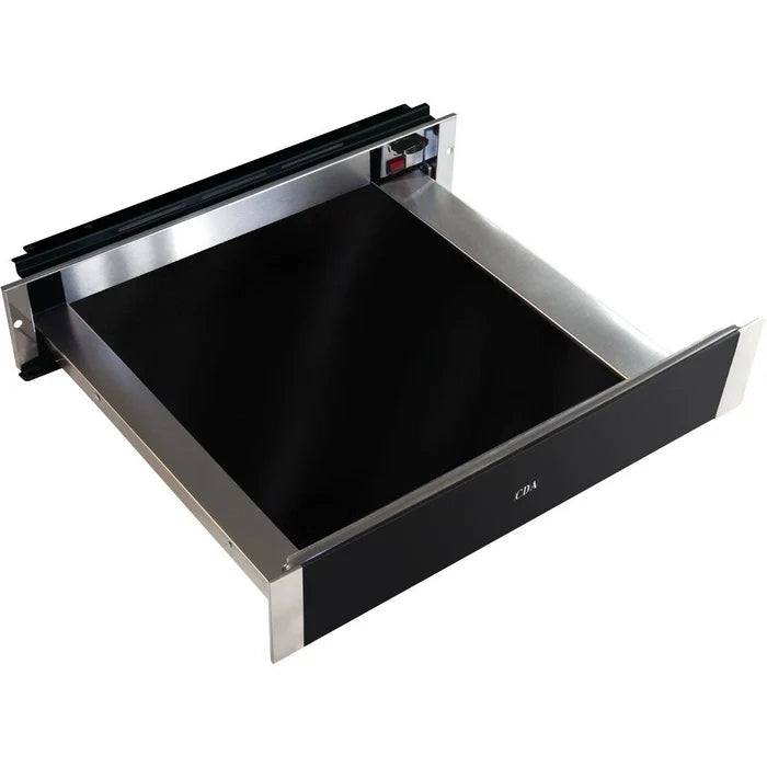 CDA VW152SS (98) 14cm Warming Drawer in Black & Stainless Steel - (Ex Display) - HW182298