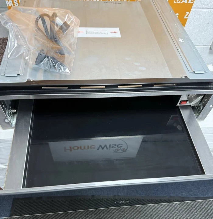 CDA VW152SS (98) 14cm Warming Drawer in Black & Stainless Steel - (Ex Display) - HW182298