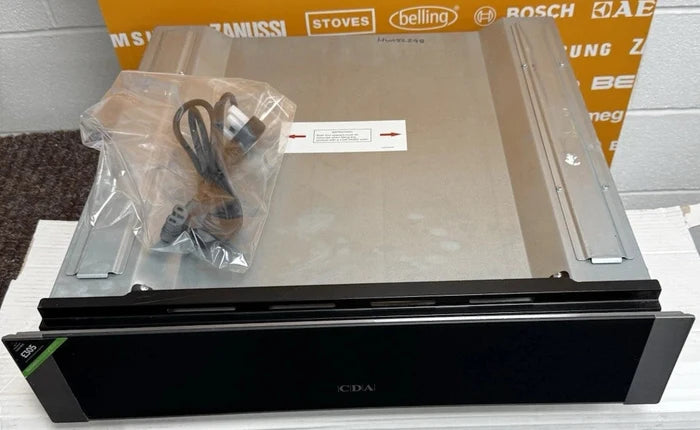 CDA VW152SS (98) 14cm Warming Drawer in Black & Stainless Steel - (Ex Display) - HW182298