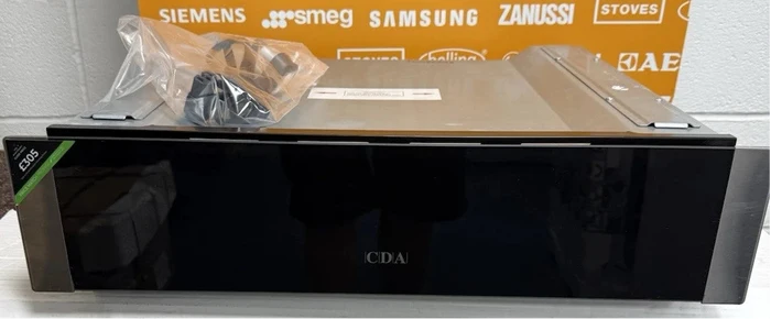 CDA VW152SS (98) 14cm Warming Drawer in Black & Stainless Steel - (Ex Display) - HW182298
