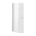 [BBSCCS1] Chrome 6mm Toughened Safety Glass Reversible P-Bath Screen with Knob - Cutout