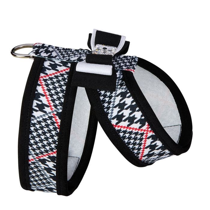 Classic Glen Houndstooth Tinkie Harness with Really Big Bow and Trim