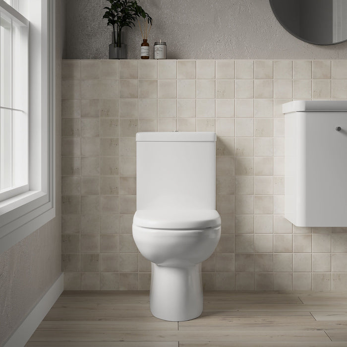 [BCRI002] Close Coupled Toilet Pan & Cistern  - 825mm x 395mm x 670mm - Lifestyle 1