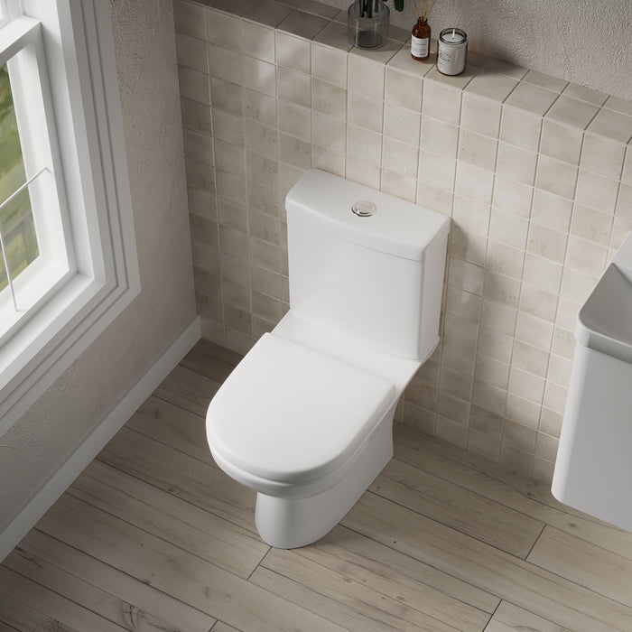 [BCRI002] Close Coupled Toilet Pan & Cistern  - 825mm x 395mm x 670mm - Lifestyle 2