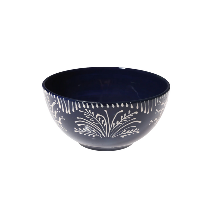 Cobalt Lace Cereal Bowl