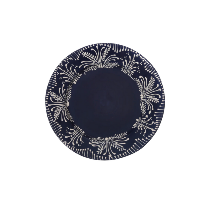 Cobalt Lace Dessert Plate
