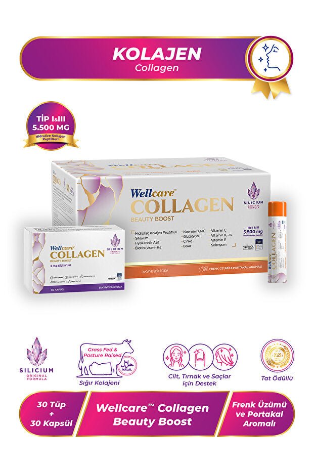 Collagen Beauty Boost - 5.500mg Liquid & Silicium Capsules - TryAladdin