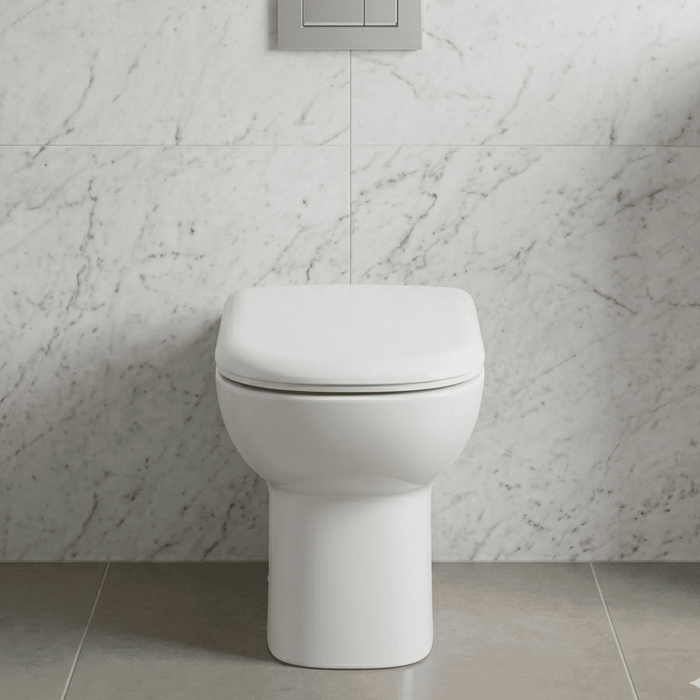 [BCBW006P] Comfort Height Back To Wall Toilet Pan  - 455 x 375 x 545mm - Silo
