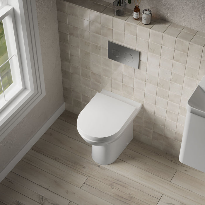 [BCBW006P] Comfort Height Back To Wall Toilet Pan  - 455 x 375 x 545mm - Lifestyle 2