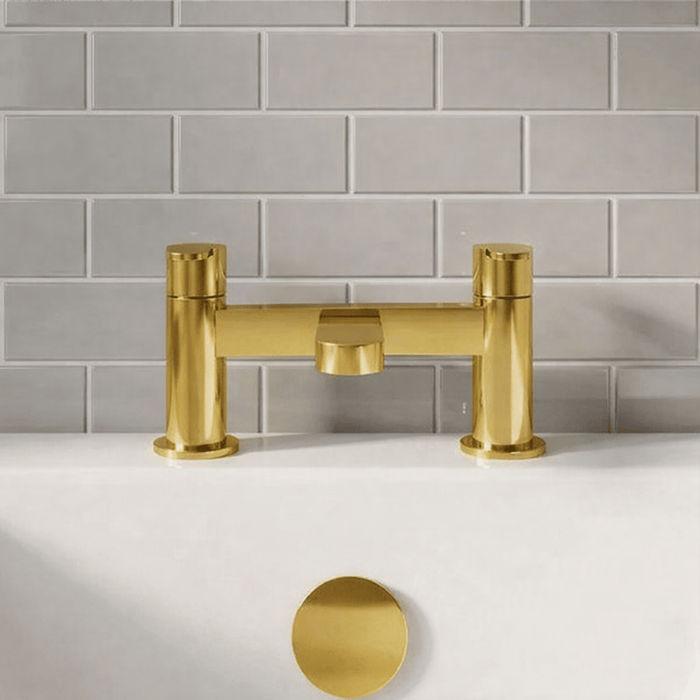 [BTPR803] Consall Round Dual Lever Deck Mounted Bath Filler Tap - Choice of Finish - Silo