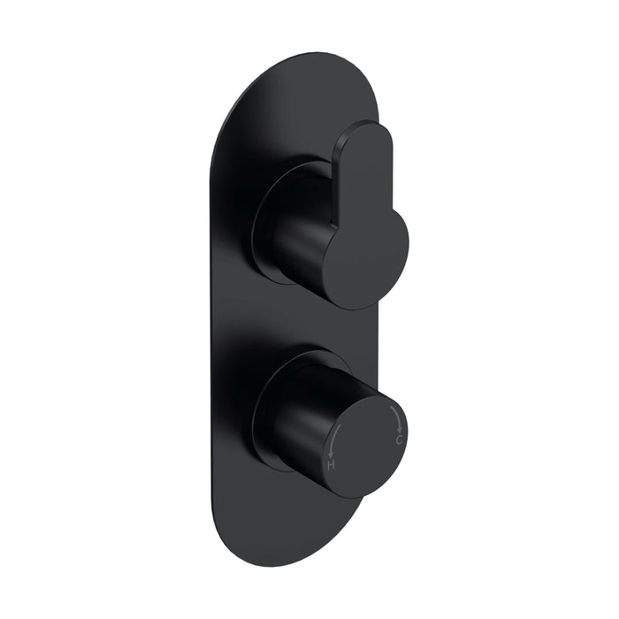 [BSPR4TW01] Consall Round Thermostatic One Outlet Shower Valve, Choice of Finish - Cutout