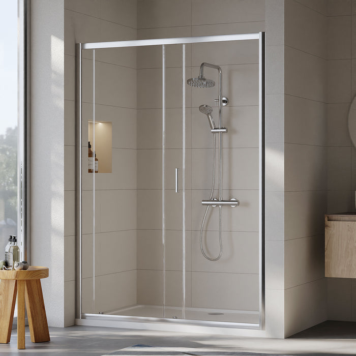 [BSTK375] Consall Round Thermostatic Shower Kit with Fixed Head & Adjustable Handset - Multiple Colours Available - Lifestyle 2