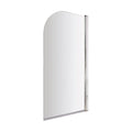 [BBSCSS1] Contemporary 6mm Toughened Safety Glass Round Bath Screen - 1430 x 790mm - Cutout