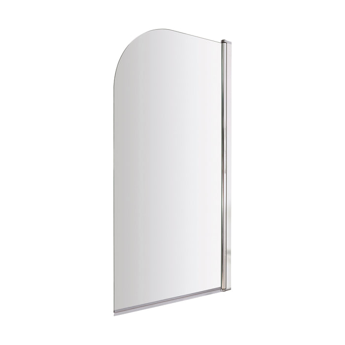 [BBSCSS1] Contemporary 6mm Toughened Safety Glass Round Bath Screen - 1430 x 790mm - Cutout