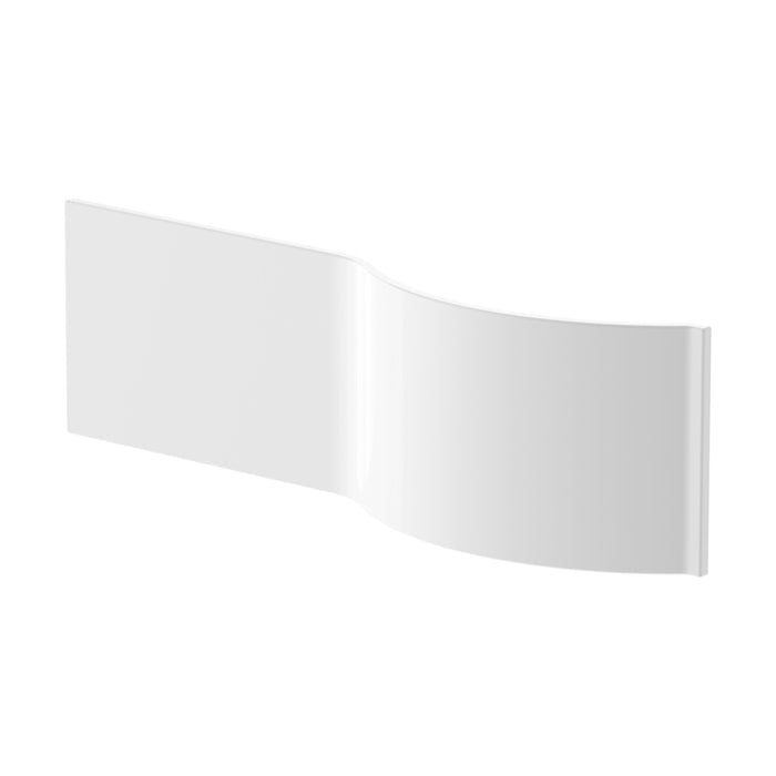 [BBPB200] Contemporary Acrylic P-Shaped Front Bath Panel for Curved Shower Baths - Cutout