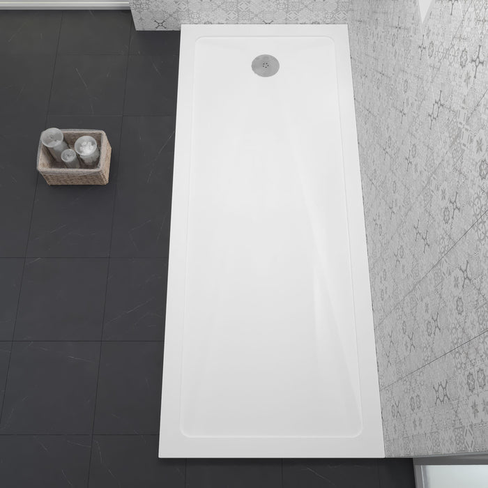[BETR060] Contemporary Bathroom 40mm Profile Bath Replacement Shower Tray - 1700 x 700mm - Lifestyle 2