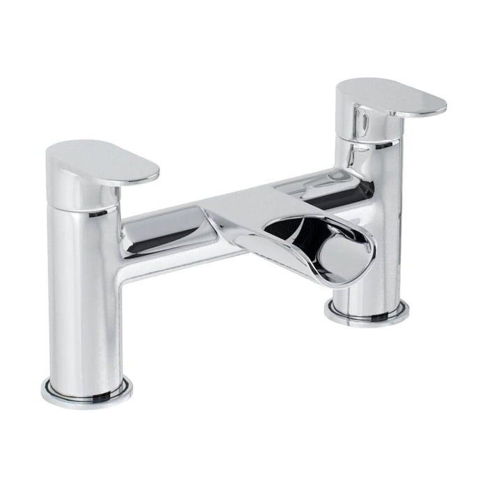 [BTT505] Contemporary Bathroom Bath Shower Mixer – Round Lever, 1165 x 200mm, Chrome - Cutout