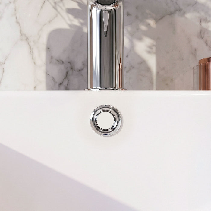 [BAOF01] Contemporary Ceramic Accessories Modern Round Basin Overflow Cover - Silo