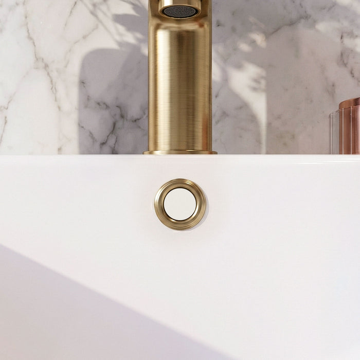 [BAOF03] Contemporary Ceramic Accessories Modern Round Basin Overflow Cover - Silo