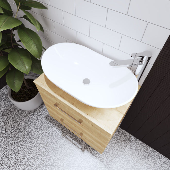 [BCCT259] Contemporary Oval Bathroom Countertop Basin Vessel, 360 x 615 x 155mm, Choice of Colour
