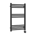 [BHER159] Croxall Electric Round Tube Heated Towel Rail with 10 Bars, 800 x 500mm - Choice of Colour - Cutout