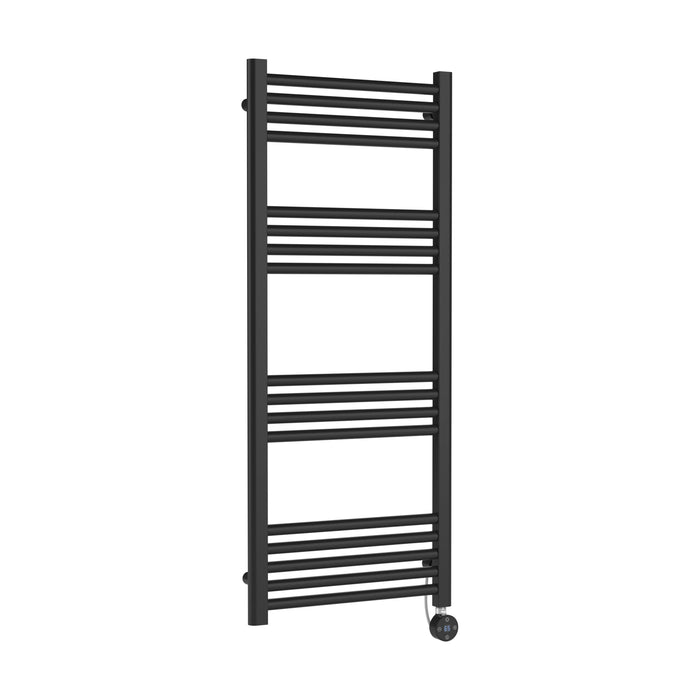 [BHER160] Croxall Electric Round Tube Heated Towel Rail with 17 Bars, 1200 x 500mm - Choice of Colour - Cutout