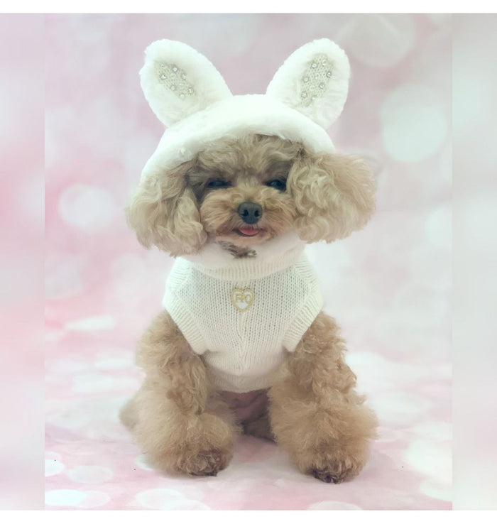 Crystal Bunny White Pull