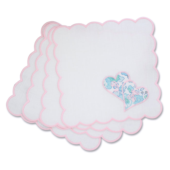 Custom Liberty Heart Cocktail Napkins
