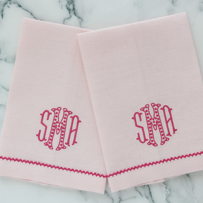 Custom Linen Guest Towels (Set of 3)