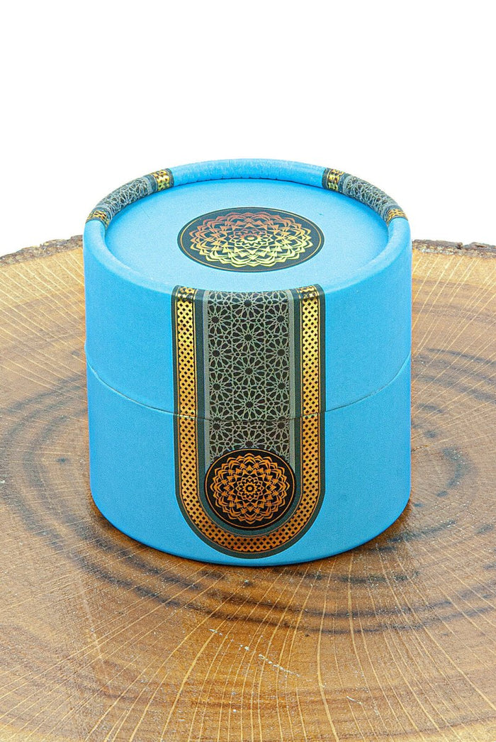 Cylinder Boxed Pearl Tasbih and Stone Designed Dhikrmatic Gift Set Blue - TryAladdin