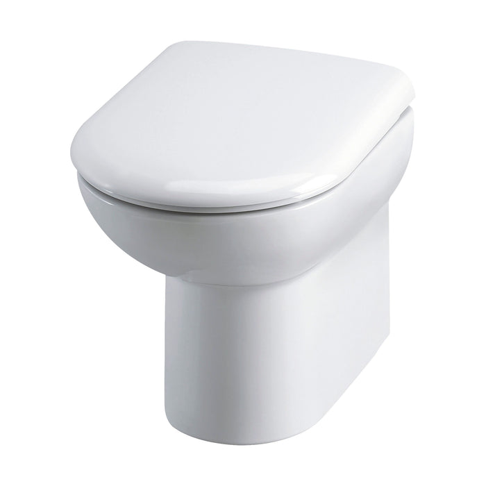 [BCBW005P] D-Shape Back To Wall Toilet Pan   - 400mm x 375mm x 535mm - Cutout