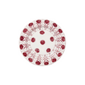 Daisy Plate, Burgundy