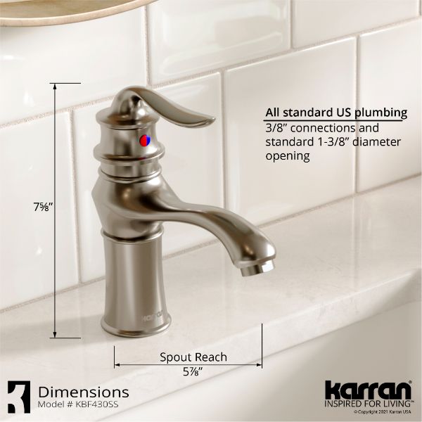 KBF430SS Dimensions