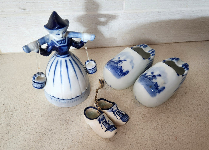 Delft Blue Style Porcelain Lot
