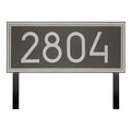 Double Line Modern Font Estate Lawn Plaque