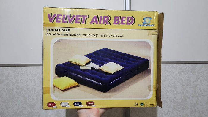 double-sized, flocked Velvet Air Bed