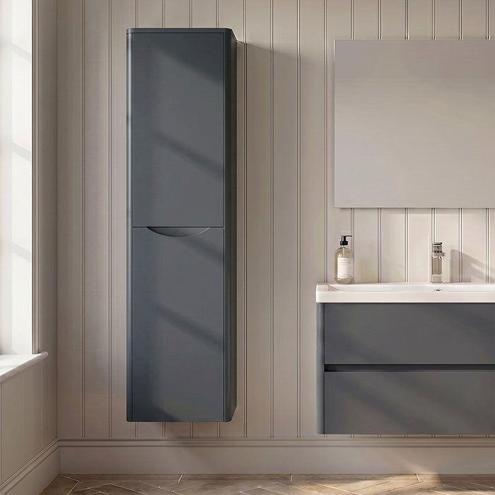 [BFAC1462] Dunwood Wall Hung 2 Door Tall Unit, 356mm, Choice of Colour - Silo