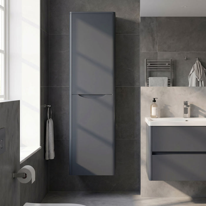 [BFAC1462] Dunwood Wall Hung 2 Door Tall Unit, 356mm, Choice of Colour