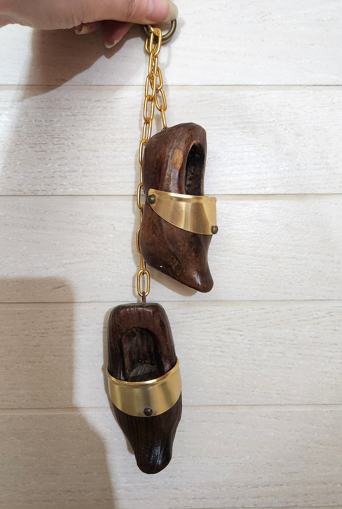 Dutch Wooden Clogs Shoes Wall Hanging Decor