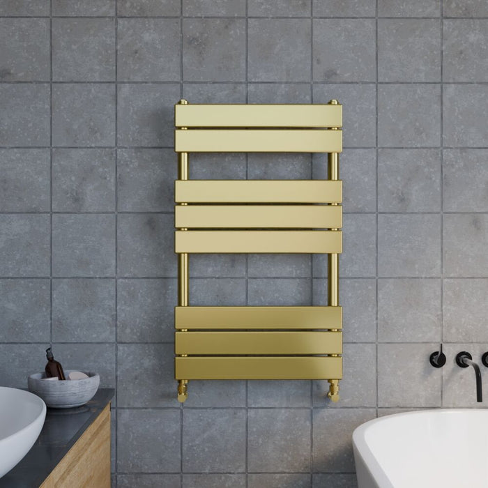 [BHFP882] Ecton Square Towel Radiator with Flat Panels 840mm x 500mm, Choice of Colour