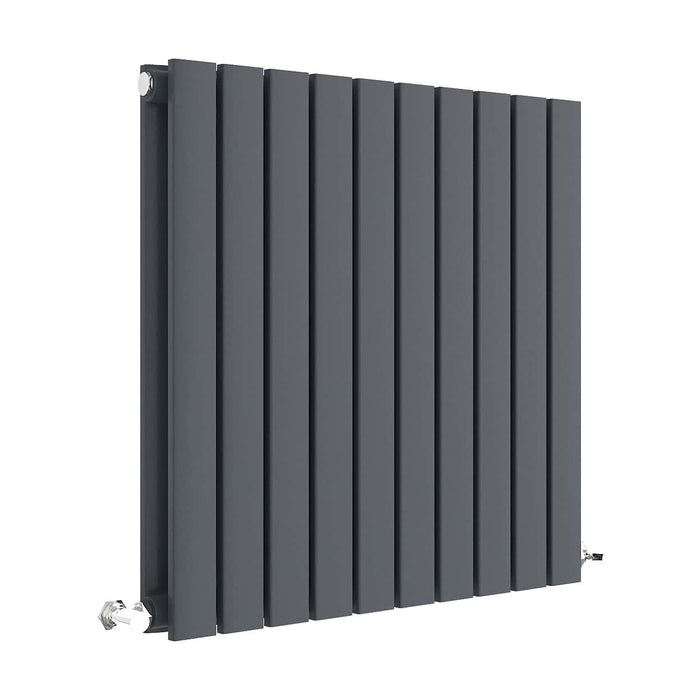 [BHLUA55D] Edingale Contemporary Square Horizontal Double Panel Radiator - Choice of Size and Colour - Cutout