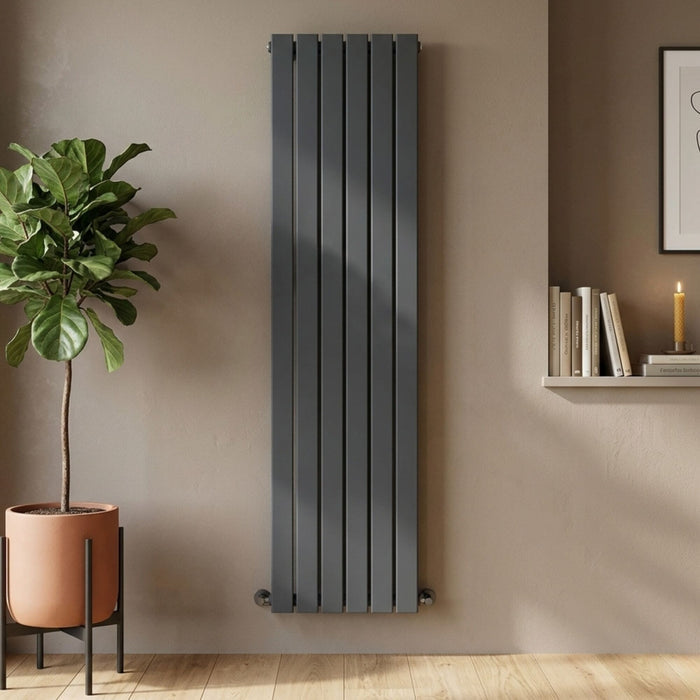 [BHLUA73] Edingale Modern Square Vertical Double Panel Radiator - Choice of Size and Colour - Silo