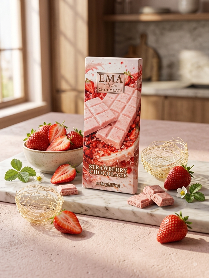 Ema Strawberry White Chocolate 90g
