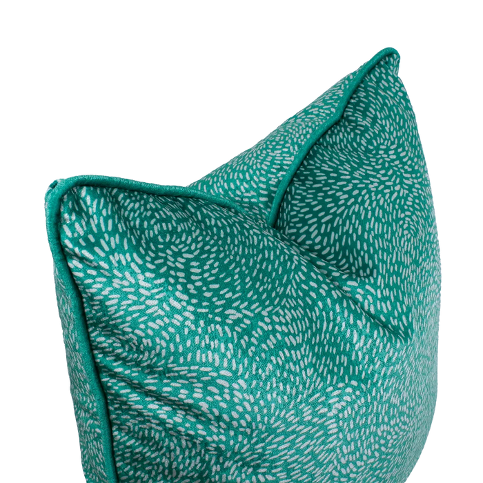 Emerald Corded Throw Pillow