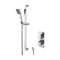 [BSBS33TW1] Empire Concealed Square Twin Valve & Slide Rail Kit Shower Bundle Set - Chrome - Balterley - Cutout