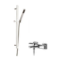[BSBS106BV2] Empire Wall Mount Thermostatic Bath Shower Mixer Tap with Slide Rail Kit - Chrome - Balterley - Cutout