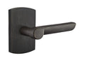 Emtek Aurora Lever with No. 4 Rosette in Medium Bronze