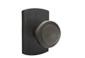 Emtek Bronze Butte Knob with No. 4 Rosette in Medium Bronze